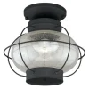 Cheapest Patriot Lighting® Chatham Textured Black Outdoor Flush Mount Light