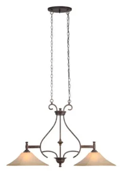 Cheapest Patriot Lighting® Veracruz Bronze 2-Light Vintage Florentine Island Light