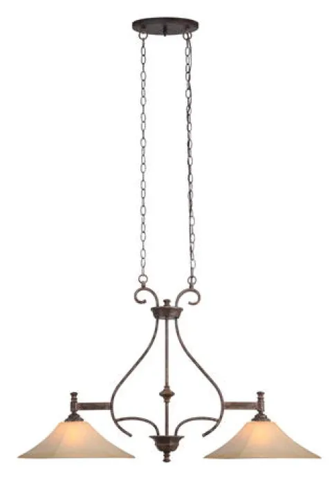 Cheapest Patriot Lighting® Veracruz Bronze 2-Light Vintage Florentine Island Light