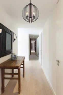 Cheapest Patriot Lighting® Gage Black With Wood Accents 4-Light Chandelier