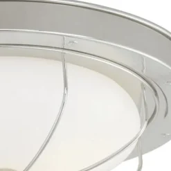 Cheapest Patriot Lighting® Marina Bay Polished Nickel 1-Light Flush Mount Ceiling Light