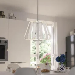 Cheapest Patriot Lighting® Suvi White Integrated Led Pendant