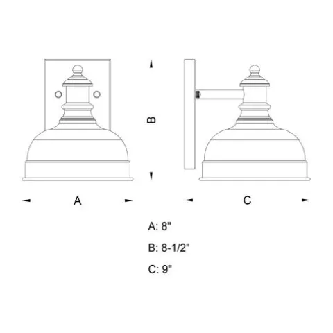 Cheapest Patriot Lighting® Keenan Oil Rubbed Bronze Wall Light