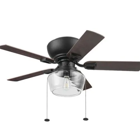 Cheapest Patriot Lighting™ Anahy 44″ Matte Black Indoor Led Ceiling Fan