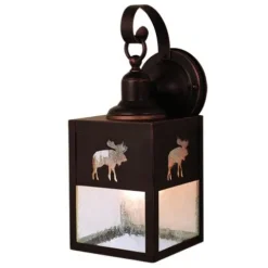 Cheapest Patriot Lighting® Moose Burnished Bronze Outdoor Wall Light