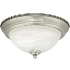 Cheapest Patriot Lighting® Payton Satin Nickel Integrated Led Flush Mount Ceiling Light – 2 Pack
