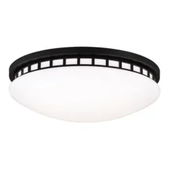 Cheapest Patriot Lighting® Julius Black Integrated Led Flush Mount Ceiling Light