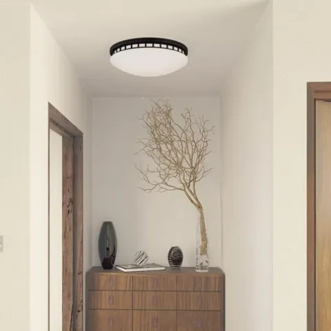 Cheapest Patriot Lighting® Julius Black Integrated Led Flush Mount Ceiling Light