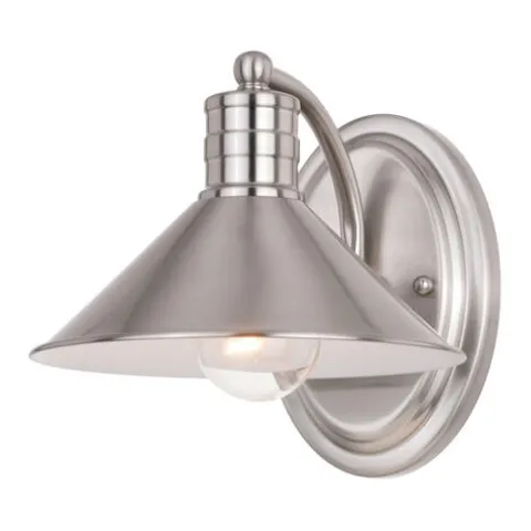 Coupon Patriot Lighting® Akron Matte White 1 Light Vanity Light
