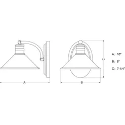 Coupon Patriot Lighting® Akron Matte White 1 Light Vanity Light