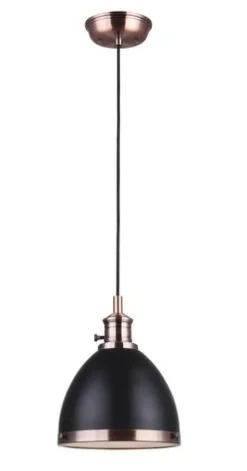 Coupon Patriot Lighting® Ava Ii Black And Copper 1-Light Mini Pendant