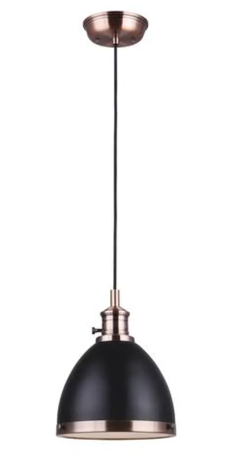Coupon Patriot Lighting® Ava Ii Black And Copper 1-Light Mini Pendant