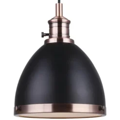 Coupon Patriot Lighting® Ava Ii Black And Copper 1-Light Mini Pendant