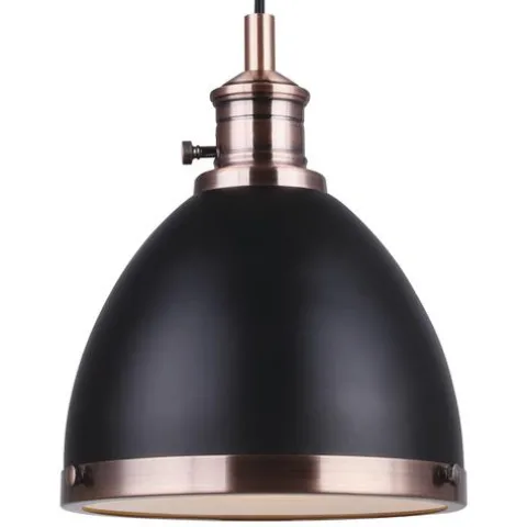 Coupon Patriot Lighting® Ava Ii Black And Copper 1-Light Mini Pendant