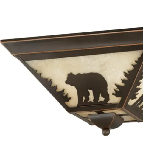 Coupon Patriot Lighting® Bozeman Burnished Bronze Flush Mount Ceiling Light