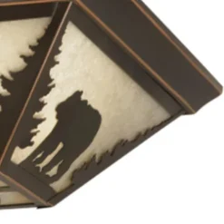Coupon Patriot Lighting® Bozeman Burnished Bronze Flush Mount Ceiling Light