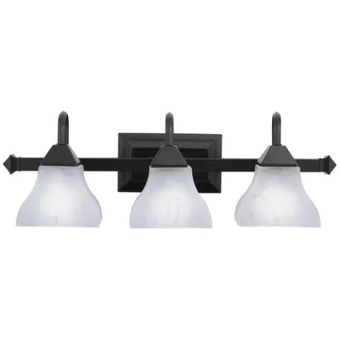 Coupon Patriot Lighting® Cardiff Oil Burnished Bronze 3 Light Vanity Light