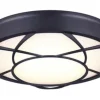 Coupon Patriot Lighting® Evie Matte Black Integrated Led Flush Mount Ceiling Light
