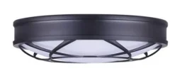 Coupon Patriot Lighting® Evie Matte Black Integrated Led Flush Mount Ceiling Light