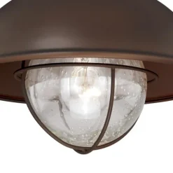 Coupon Patriot Lighting® Harwich Burnished Bronze Outdoor Flush Mount Light