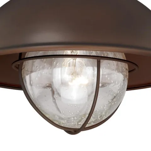 Coupon Patriot Lighting® Harwich Burnished Bronze Outdoor Flush Mount Light