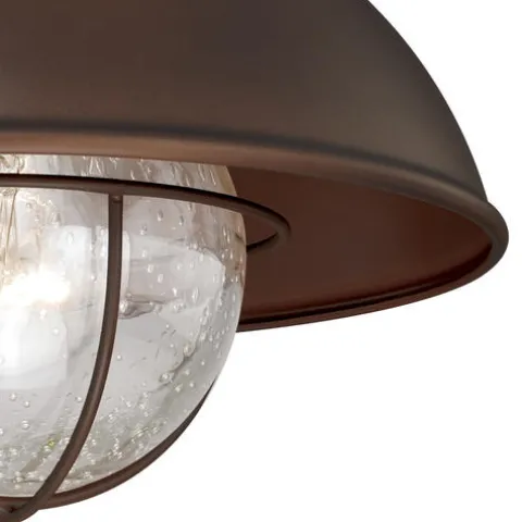 Coupon Patriot Lighting® Harwich Burnished Bronze Outdoor Flush Mount Light