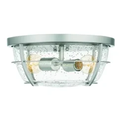 Coupon Patriot Lighting® Haley Brushed Nickel 2-Light Flush Mount Ceiling Light