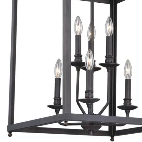 Coupon Patriot Lighting® Juliet Architectural Bronze 6 Light Pendant
