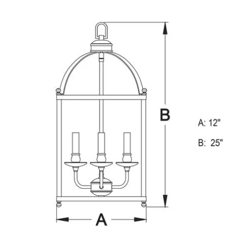 Coupon Patriot Lighting® Juliet Architectural Bronze 6 Light Pendant