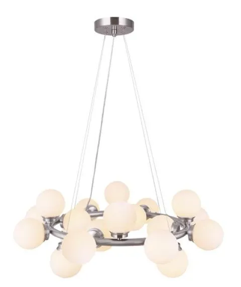 Coupon Patriot Lighting® Nayah 20-Light Brushed Nickel Chandelier