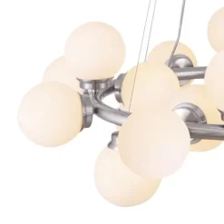 Coupon Patriot Lighting® Nayah 20-Light Brushed Nickel Chandelier