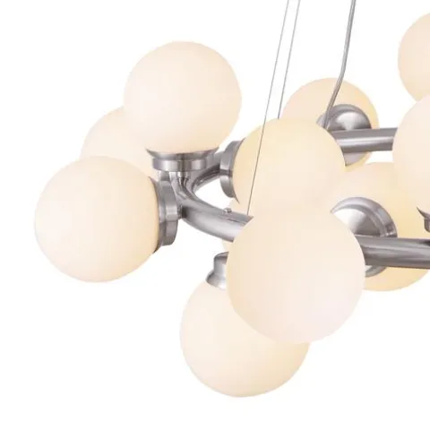 Coupon Patriot Lighting® Nayah 20-Light Brushed Nickel Chandelier
