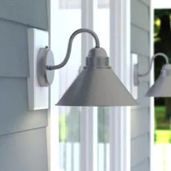 Coupon Patriot Lighting® Outland Brushed Pewter Outdoor Wall Light