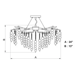 Coupon Patriot Lighting® Rainier Satin Nickel 4 Light Semi-Flush Mount Ceiling Light