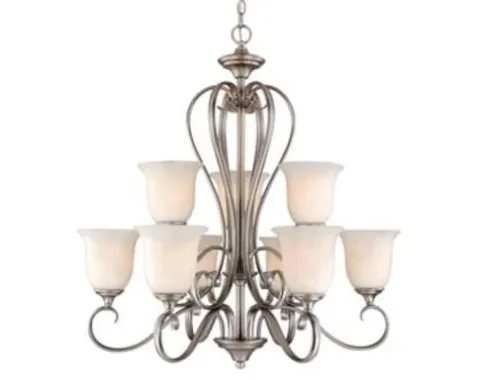 Coupon Patriot Lighting® Riviera 9-Light Antique Pewter Chandelier