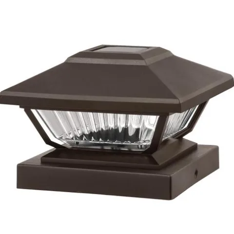 Coupon Patriot Lighting® Solar Led Lucy Bronze Post Cap Landscape Light 2-Pack