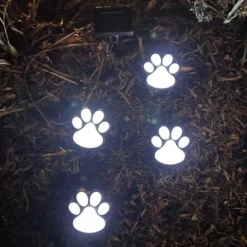 Coupon Patriot Lighting® Solar Integrated Led Paw Print Landscape Light