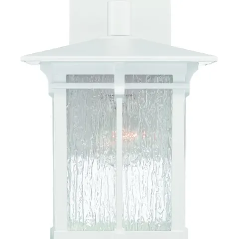 Coupon Patriot Lighting® Wren White Outdoor Wall Light