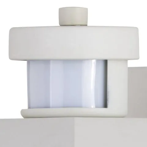 Coupon Patriot Lighting® Wren White Outdoor Motion Sensing Wall Light