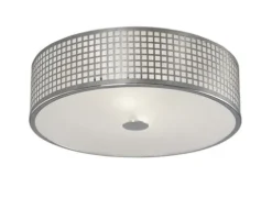 Deals Patriot Lighting® Annie Chrome 2-Light Flush Mount Ceiling Light