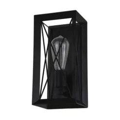 Deals Patriot Lighting® Carah Matte Black 1-Light Vanity Light