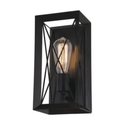 Deals Patriot Lighting® Carah Matte Black 1-Light Vanity Light