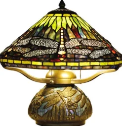 Deals Patriot Lighting® Dragonfly Antique Bronze Tiffany Style Table Lamp