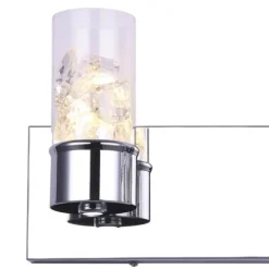 Deals Patriot Lighting® Elegant Home Lilika Chrome 3-Light Integrated Led Vanity Light