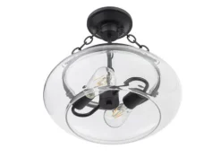 Deals Patriot Lighting® Harlee Matte Black 2-Light Semi-Flush Mount Ceiling Light