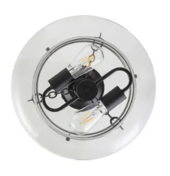 Deals Patriot Lighting® Harlee Matte Black 2-Light Semi-Flush Mount Ceiling Light