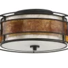 Deals Patriot Lighting® Lorenzo Bronze 2-Light Flush Mount Ceiling Light