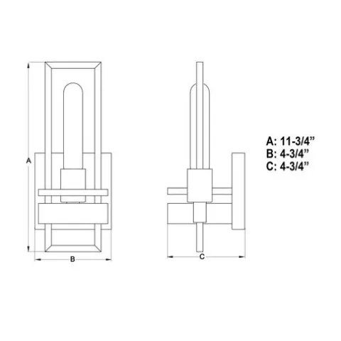 Deals Patriot Lighting® Marquis Satin Nickel 1 Light Wall Light