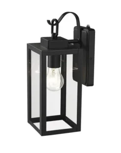 Deals Patriot Lighting® Reanne Matte Black Dust To Dawn Outdoor Wall Light