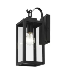 Deals Patriot Lighting® Reanne Matte Black Dust To Dawn Outdoor Wall Light